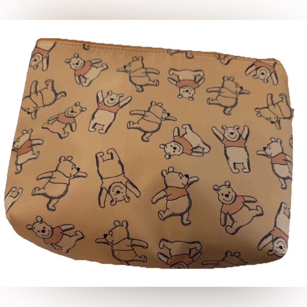 NEW DISNEY WINNIE THE POOH COSMETICS MAKEUP NYLON ZIPPER CASE BAG SCOOL SUPPLIES